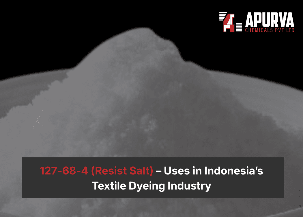 127-68-4 Resist Salt Used in Indonesia Textile Dyeing Process 127-68-4 resist salt used in textile dyeing and printing processes in Indonesia’s fabric manufacturing industry