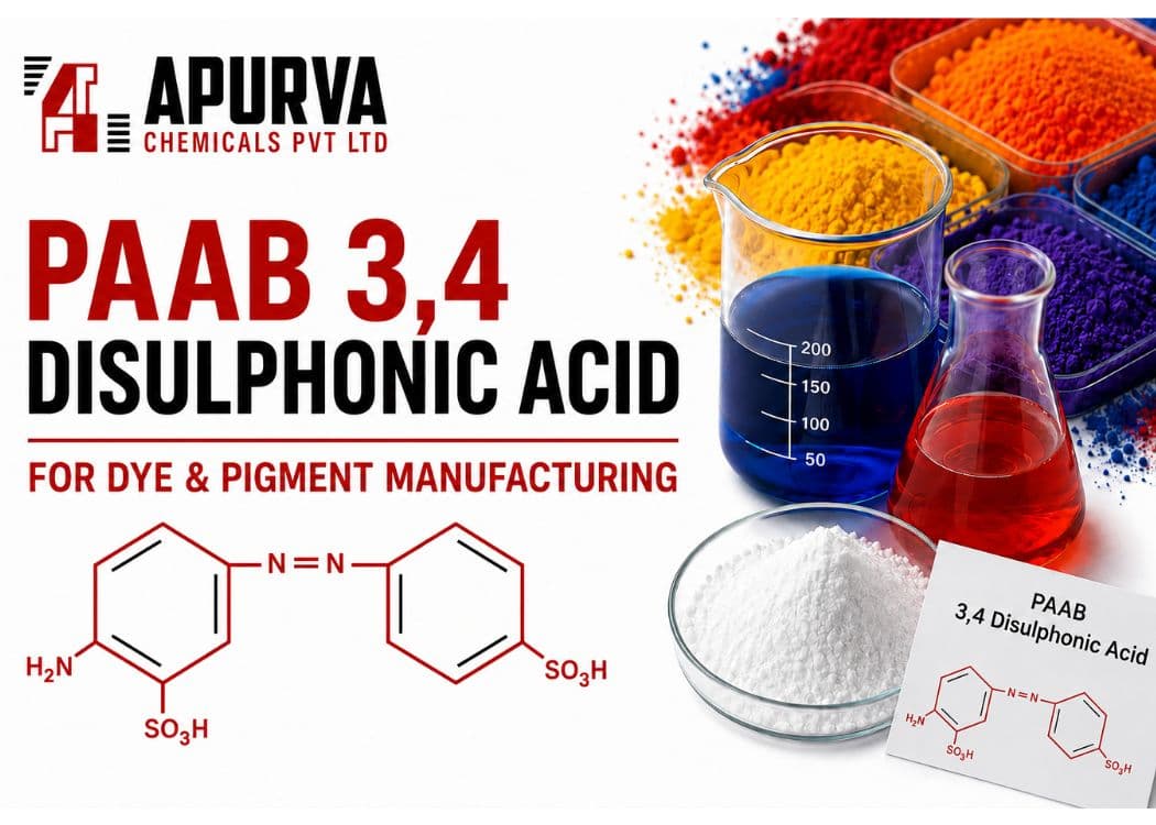 PAAB 3,4 Disulphonic Acid Uses in Dye & Pigment Manufacturing Blog image