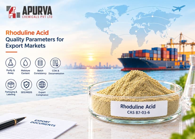 Rhoduline Acid Quality Parameters for Export Markets Latest post image