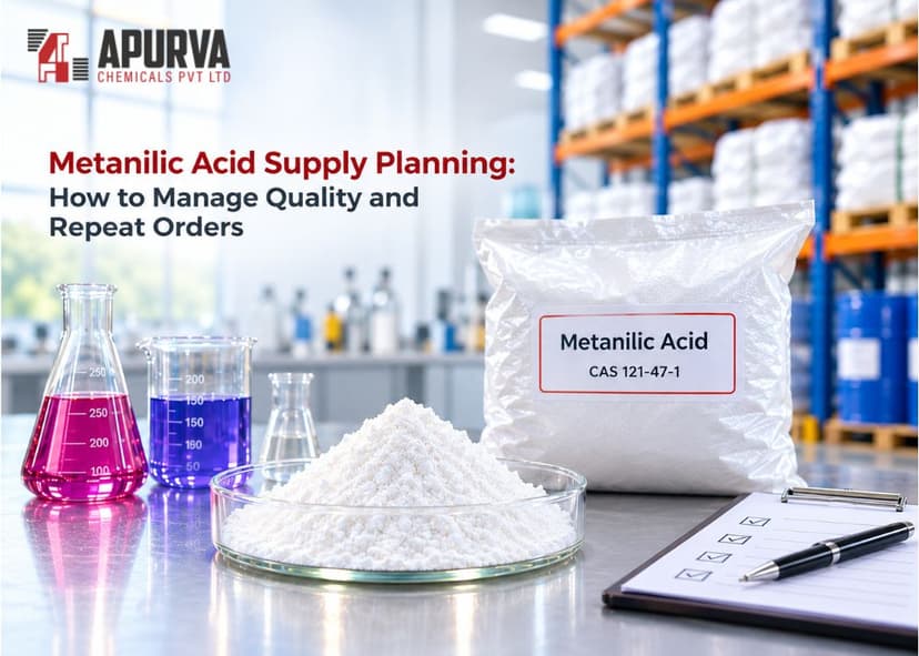 Metanilic Acid Supply Planning: How to Manage Quality and Repeat Orders Latest post image